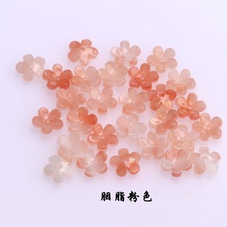 10 Chiếc 1 Bộ 10 Mm Cánh Hoa Tròn Năm Cánh Hoa Chất Lượng Cao Acetate Tự Làm Handmade Kẹp Tóc Chất Liệu