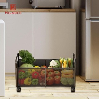 Giỏ Trái Cây Có Bánh Xe Đa Năng Dây Sắt Giỏ Đựng Thức Ăn Tiện Ích Nhà Bếp Tổ Chức Cho Phòng Ngủ Nhà RV Ký Túc Xá Nhà Bếp