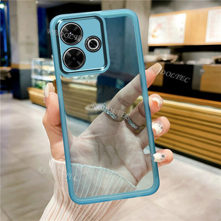 Ốp lưng Redmi 13X Màu nguyên chất mới Vỏ trong suốt mỏng Xiaomi Redmi 13 X Redmi13X Vỏ điện thoại trong suốt mềm chống sốc có bảo vệ Camera toàn bộ ống kính