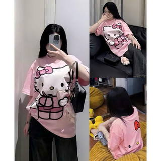 Áo Thun, Áo Phông Mèo hello kitty milk cute dễ thương form rộng