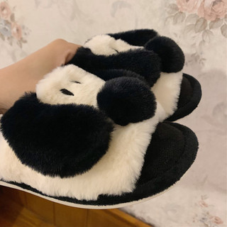 Xixitiao Phong Cách Mới Nam Nữ Dép Cotton Thời Trang Giữ Ấm Nhà Sử Dụng Dép Cotton Sang Trọng Dễ Thương