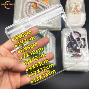 10 Chiếc PVC Tự Niêm Phong Túi Trang Sức Vòng Cổ Dày Vòng Tay Túi Ziplock Vòng Bảo Quản Túi Bảo Quản Túi Bảo Quản Túi Chống Oxy Hóa