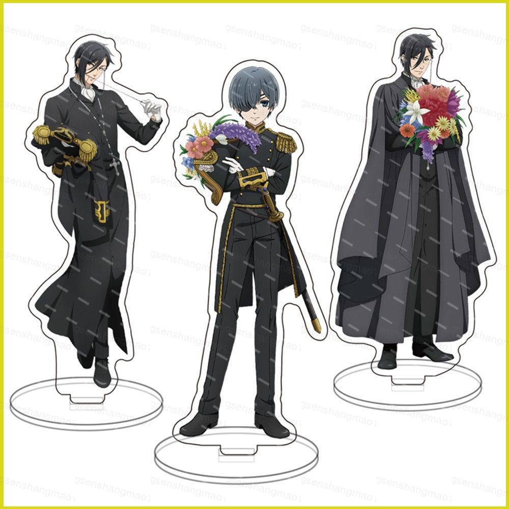 PS1 Black Butler Sebastian Michaelis Acrylic Tấm Giá Đỡ Tấm Đứng Để Bàn Trang Trí Anime Ngoại Vi SP1