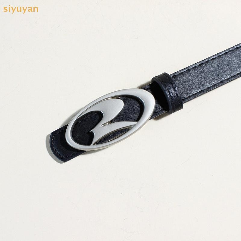 Siyuyan Vintage Y2k Da Nữ Thắt Lưng Unisex Thời Trang Hình Học Ngọn Lửa Khóa Thắt Lưng Thắt Lưng Dây Thắt Lưng Cho Quần Jean Phụ Kiện VN