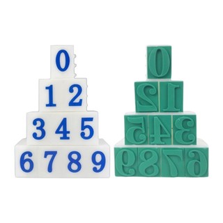 10Pcs Detachable Number Stamp From 0-9 Digital Stamp For Card Making Scrapbook