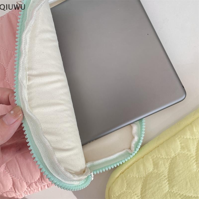Qiuwu Túi đựng máy tính xách tay tình yêu dễ thương cho máy tính xách tay máy tính 13 / 14 / 15 Inch Túi lưu trữ chống sốc Túi đựng máy tính bảng cho Ipad 11 Inch.