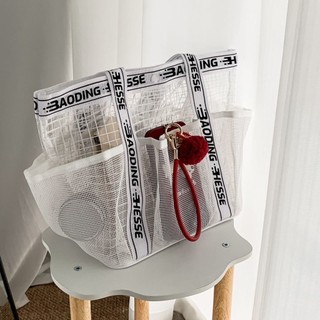 Túi bơi cho phụ nữ, dung tích lớn, chống nước, tách khô và ướt, túi lưới PVC nhiều ngăn cho đồ bơi, tắm, thể dục, du lịch 4.10 5XSZ