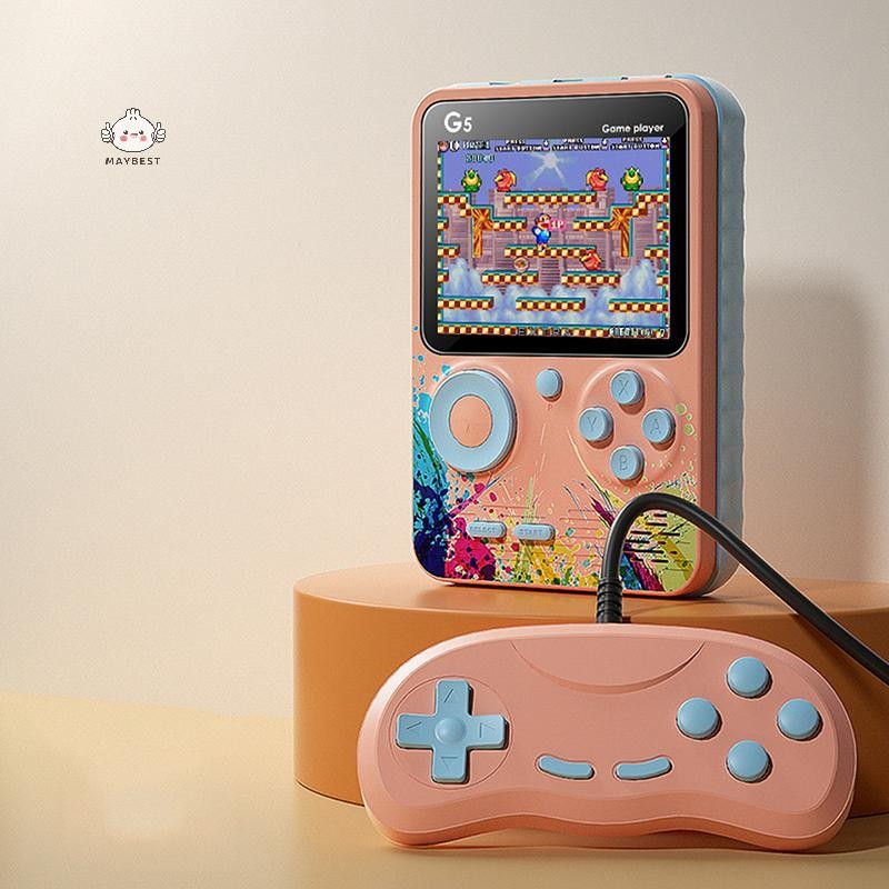 Maybest G5 Retro Máy Chơi Game Cầm Tay Với 500 Trò Chơi Cổ Điển Màn Hình 3.0Inch Máy Chơi Game Sạc Di Động Quà Tặng Trẻ Em {VN}