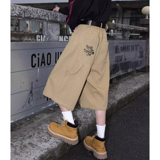 Quần short nam GKSSS Thời trang Mỹ retro hip-hop hợp thời trang thương hiệu quần short phong cách trung tính
