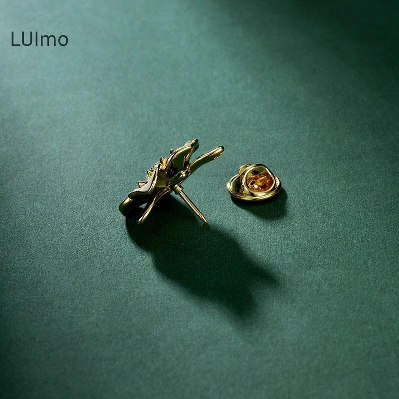 Luimo Thời Trang Gardenia Hoa Dầu Nhỏ Giọt Men Trâm Cài Cho Nữ Quần Áo Phụ Kiện Trang Sức Quà Tặng SBS