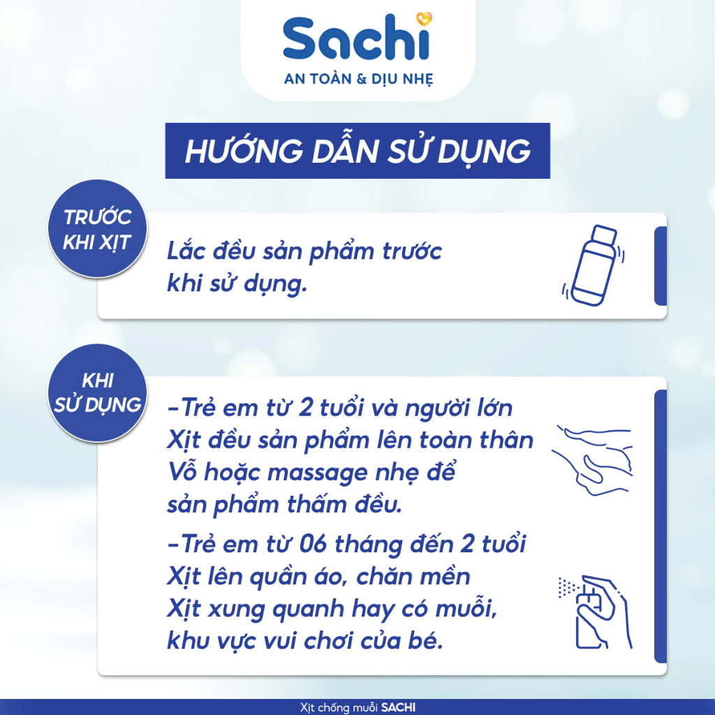 Mô tả Xịt Chống Muỗi Thảo Dược Sachi An Toàn Cho Bé - Hộp 1 chai 60ml - 3