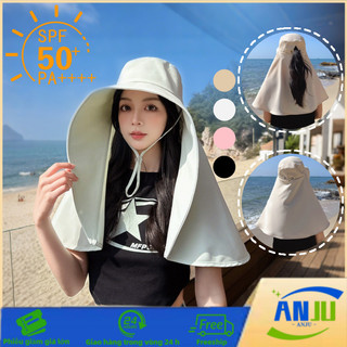 Mũ Nữ Chống Nắng Vành Rộng, Che Mặt Cổ Toàn Diện, Chống Tia UV, Dây Thép Điều Chỉnh Thoáng Mát