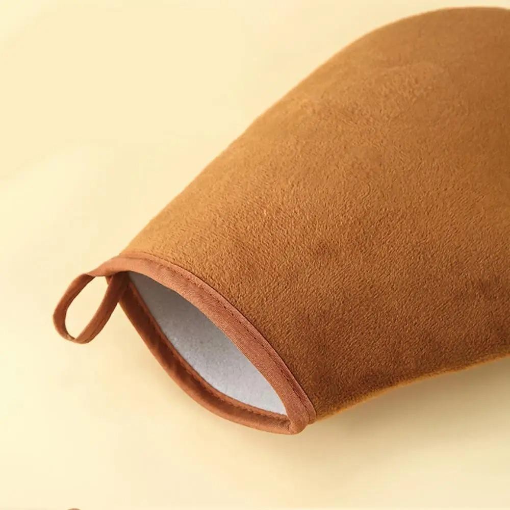 Găng tay tự thuộc da EBINLANDS, Găng tay làm sạch bồn tắm 3 trong 1, Dụng cụ bôi trang điểm có thể tái sử dụng Hai mặt ngăn ngừa dính tay