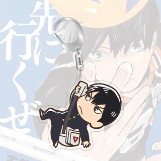55mm Móc Khóa Haikyuu Nhân Vật Hoạt Hình Acrylic Anime Derivative Bag Mặt Dây Chuyền Sáng Tạo