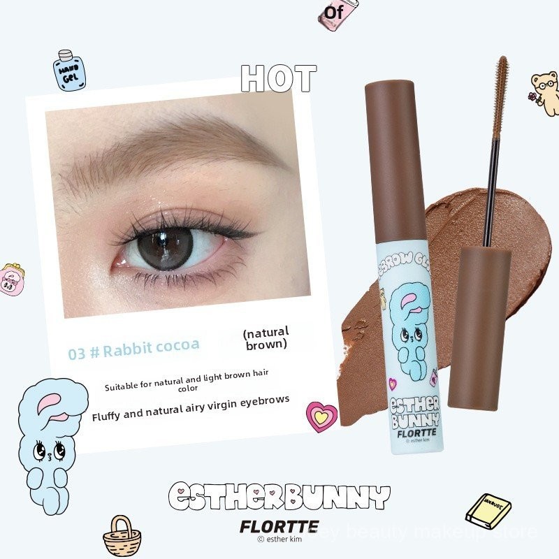 Kem nhuộm lông mày FLORTTE cho nhuộm lông mày hoang dã lâu dài NS7V