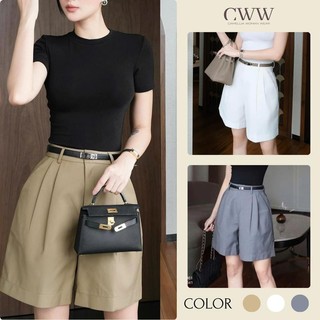 Quần Tây Short Lửng Nữ, Quần Short Bermuda Nữ Cạp Cao Q7 Women Pants Lưng Cao
