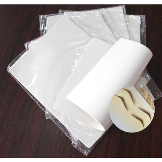 Da giả tâp phun xăm size A5 trắng cứng chuyên Hairtsroke kéo sợi pxtm