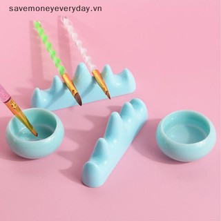 [savemoneyeveryday] Dụng cụ làm sạch bàn chải móng tay nghệ thuật Giá đỡ nhựa UV Acrylic Bút Gel Pot Cleanser Cup Wash Cup Giá đỡ bàn chải móng tay Dụng cụ làm móng [vn]