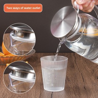 Lạnh Chịu Nhiệt Hộ Gia Đình Bình Nước Dung Tích Lớn Bong Bóng Trái Cây Chai Nước Đồ Dùng Nhà Bếp Thiết Bị Uống Nước Gia Đình Chai Nước Acrylic