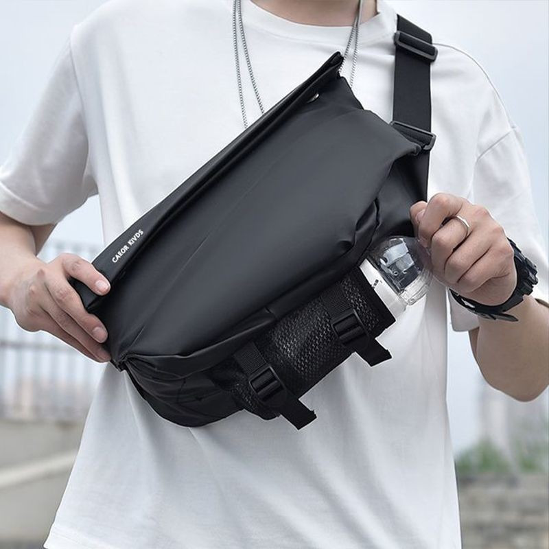 Nhật Bản Dạo Phố Túi Messenger Nam Chức Năng Bưu Thiếp Ba Lô Đi Xe Đạp Dung Tích Lớn Một Vai Thể Thao Ngực Túi Nam
