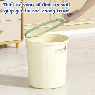 Thùng Rác Nhựa Cookie LittleBear MAISON Cao Cấp, Giỏ Đựng Rác Phòng Khách - Phòng Ngủ Loại 12L và 16L