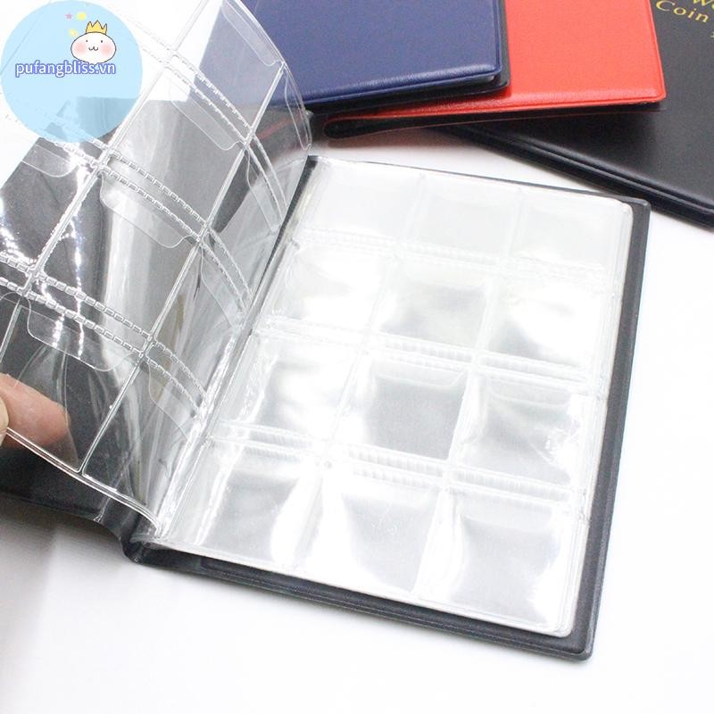 Pufangbliss 120 Túi Album Đồng Xu Bộ Sưu Tập Sách Trang Trí Nhà Cửa Album Ảnh Đồng Xu Album Đựng Bộ Sưu Tập Sách Sổ Lưu Niệm VN