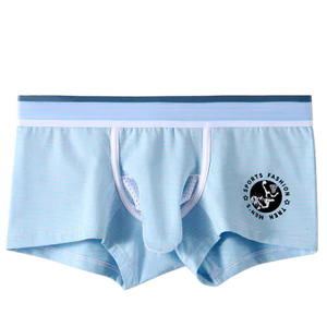 Quần cốp voi cotton nguyên chất thời trang nam, ngăn trong thoáng khí, tách biệt và vui nhộn, quần góc phẳng thể thao thanh niên, thoải mái 3062-XB