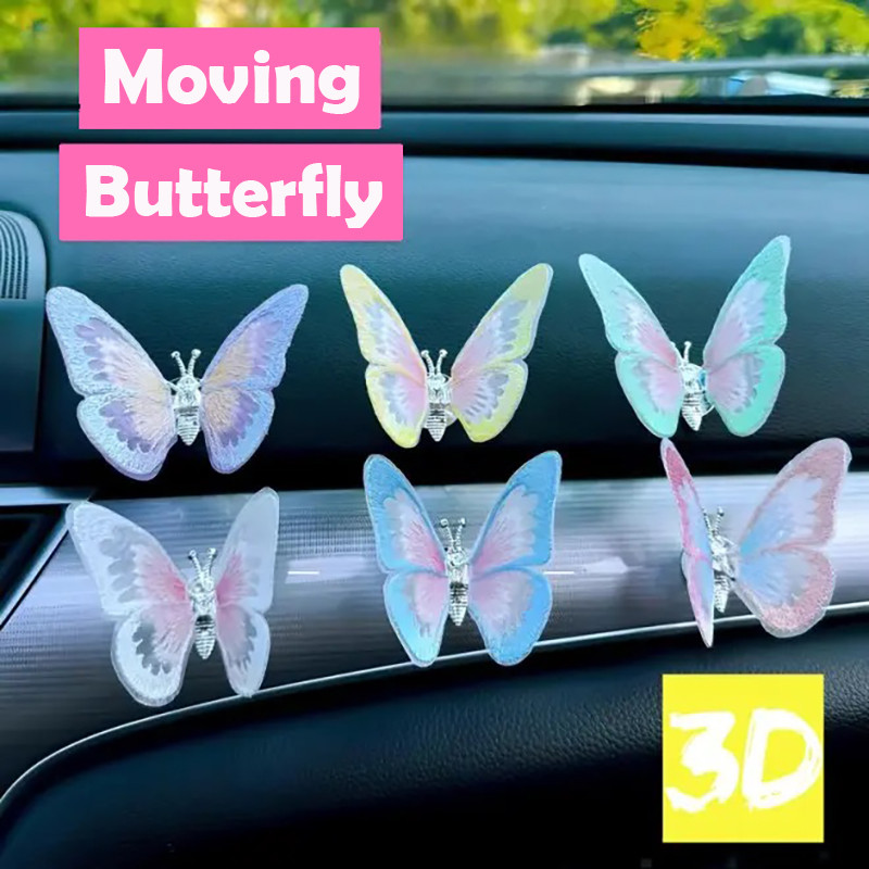 3d Di Chuyển Bướm Ô Tô Lỗ Thông Hơi Trang Trí Ô Tô Gắn Đồ Trang Trí Nhỏ Trang Trí Nội Thất Phụ Kiện Trang Trí