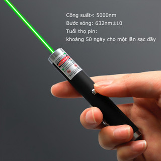 Đèn pin bút laser, đèn đỏ và đèn xanh, có thể sạc lại ALINE