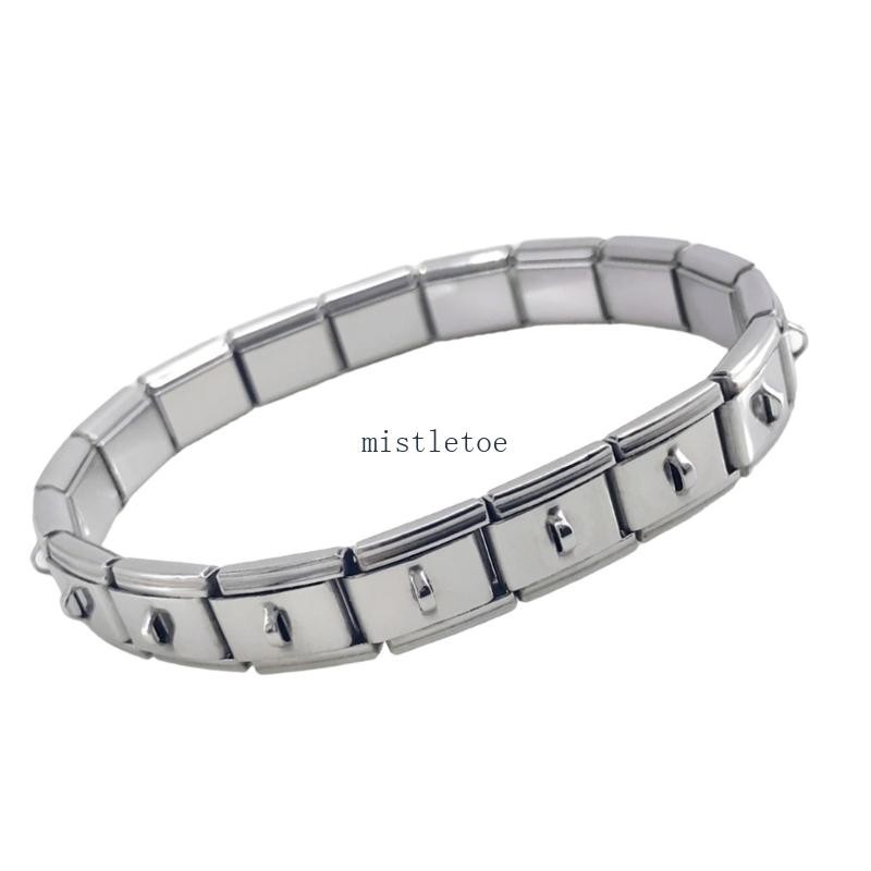 Mis Thời Trang Co Giãn Chắc Chắn Thép Không Gỉ Dây Đeo Tay Phụ Kiện Trang Sức Thời Trang Có Móc Khóa Quà Tặng Cho Trendsetters