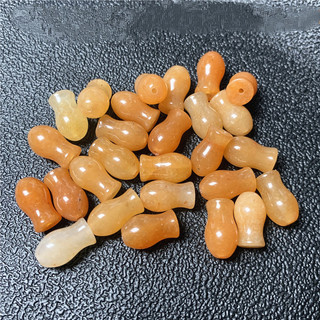 10 Chiếc Ngọc chalcedony Mã Não Mặt Dây Chuyền Nhỏ Tròn Bầu Bình Trang Trí Tua Rua Nhỏ Hòa Bình Khóa Dệt Phụ Kiện