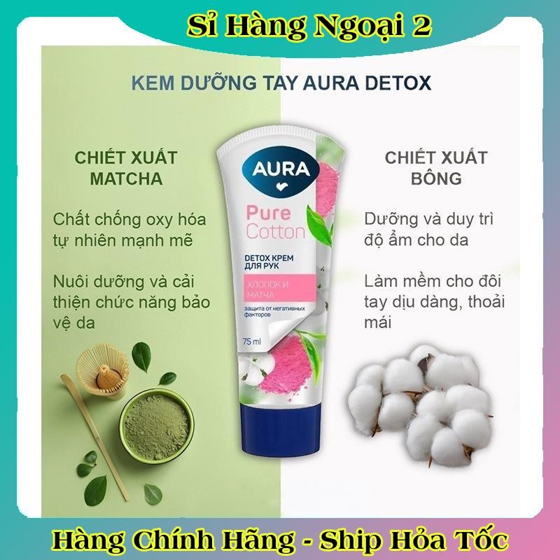 [MẪU MỚI] Kem dưỡng tay Aura 75ml dưỡng ẩm và chống lão hóa của Nga