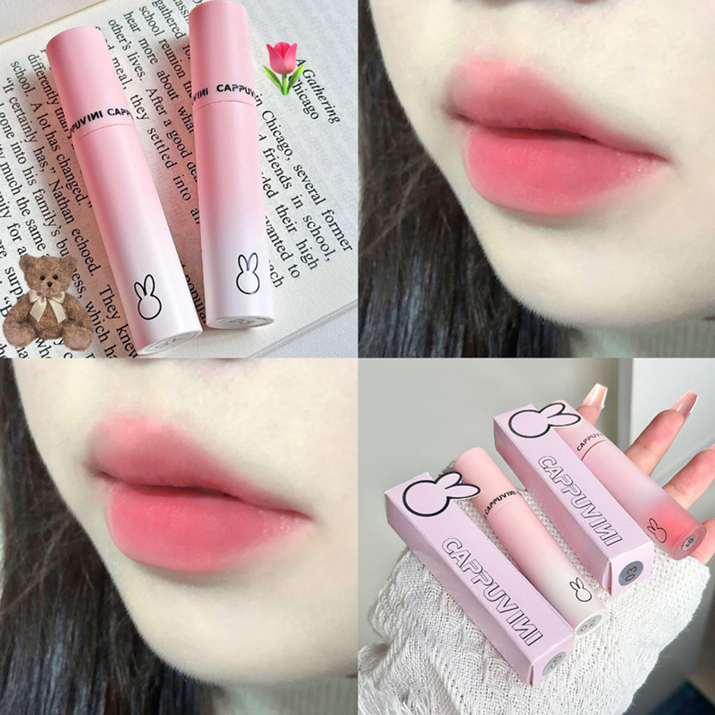 Son môi Velvet Matte Lip Glaze Bảo hiểm toàn diện Màu sắc sắc tố cao