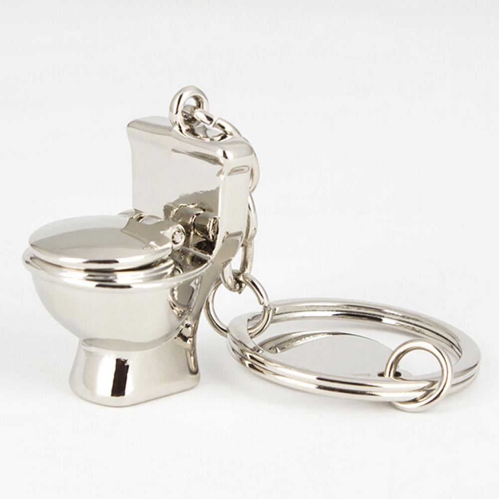 Cá rô phi Dễ Thương Nhà Vệ Sinh Mãi Mãi Móc Khóa Kim Loại Móc Khóa Keyfob Quà Tặng Sáng Tạo HEVN