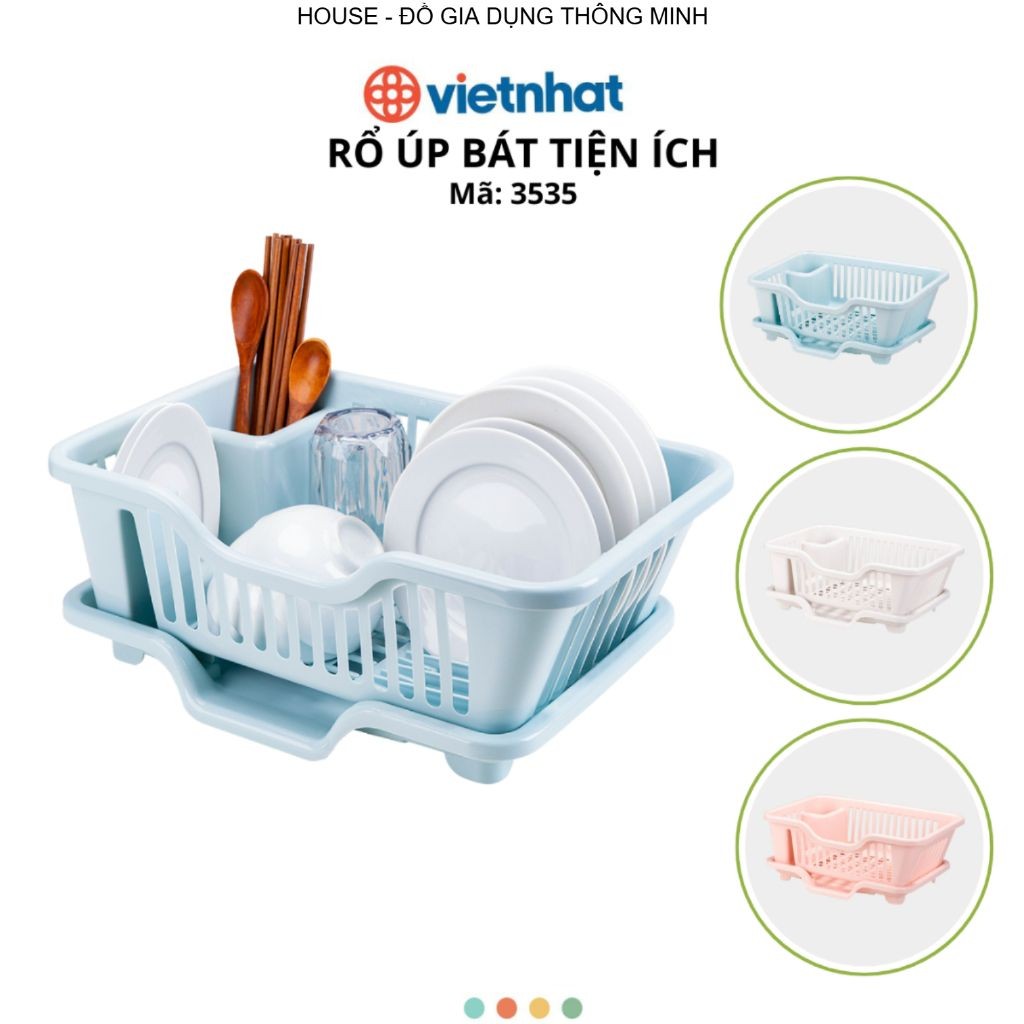 Rổ úp bát tiện ích Chính Hãng VIỆT NHẬT (Mã 3535)
