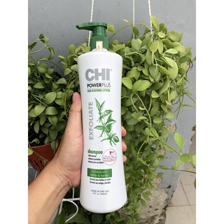 Dầu gội ngăn rụng, kích thích mọc tóc CHI Power Plus Exfoliate Shampoo 946ml [ TN ]