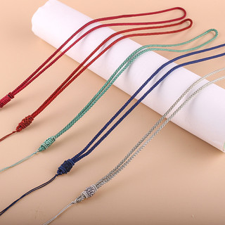 Dây chuyền khóa phẳng với mặt dây chuyền và dây bện mịn