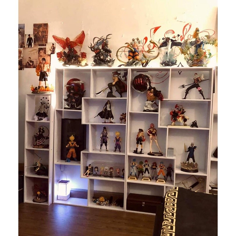 Kệ sách gỗ chữ U gỗ MDF loại tốt uy tín 130x60x17 của BinBo