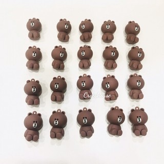 Jibbitz búp bê con to 3D nổi, charm gắn dép sục, sticker móc khóa gắn dép cá sấu, jibbitz Labubu, Kurumi, Shin, Doremon
