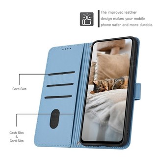 Dành Cho Samsung GalaxyS25 FE A17 A27 A16 A26 A36 A56 A06 A07 A57 S25 Plus Ultra 5G Flip Phone case Vỏ Da Sang Trọng Khe Cắm Thẻ 3D Ví Mèo Flip Cover Đứng Vỏ Vỏ