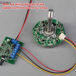 Bộ điều khiển tốc độ động cơ không chổi than NDY DC12V động cơ chổi than Bảng điều khiển tốc độ PWM N