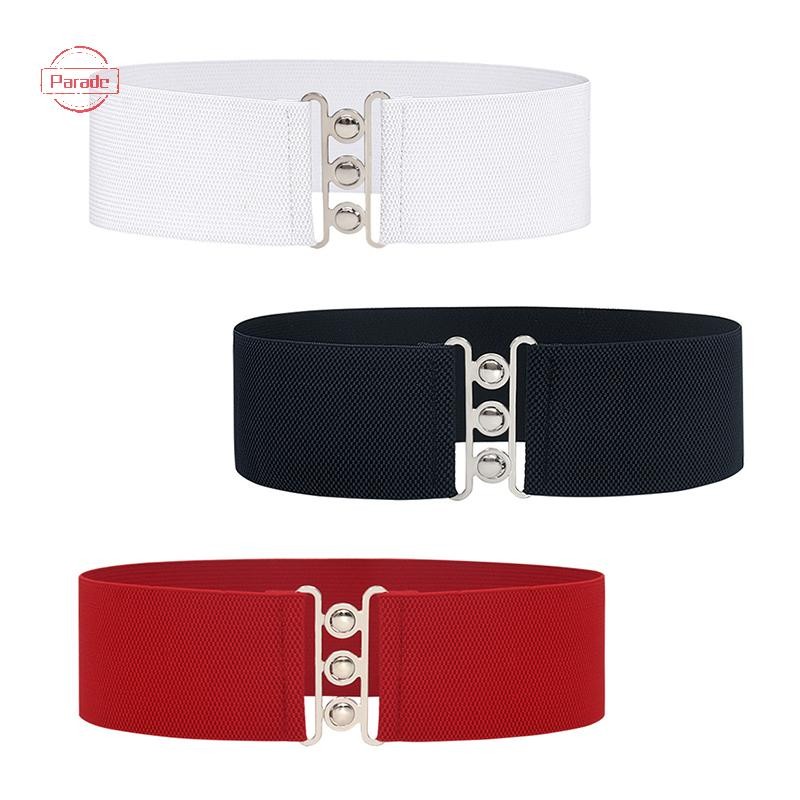 Diễu Hành Rộng 5cm Thắt Lưng Co Giãn Thắt Lưng Rộng Vintage Co Giãn Cinch Có Khóa Thắt Lưng Dây Thắt Lưng Cho Nữ VN