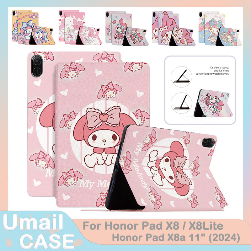 Flip Book Style Vỏ da PU cho Honor Pad X8 X8Lite X9 X8Pro 11.5 "X8a 11" Magicpad 2 12.3 "2024 Pad 9 12.1" 2023 Vỏ máy tính mềm Vỏ máy tính bảng chống sốc
