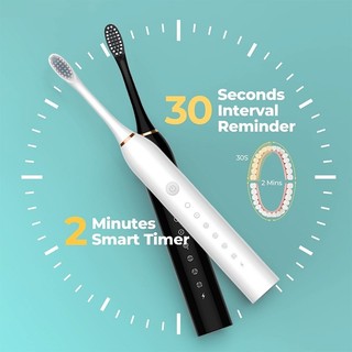 Bàn chải đánh răng điện dành cho người lớn lông mềm với sáu cấp độ điều chỉnh