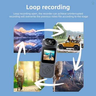 Camera thân 1080P có ghi âm và Video Body Cam có thể đeo được Máy quay Video Mini 180° Tầm nhìn ban đêm ống kính có thể xoay được với kẹp lưng từ tính để giao hàng thực thi pháp luật