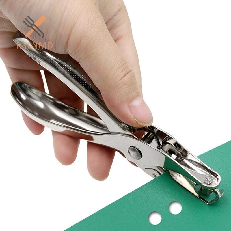 Rrlnmd Máy đục lỗ đơn Kim loại 3mm / 6mm Đường kính lỗ chân lông Kìm đục lỗ Giấy cầm tay Scrapbooking Đấm MỚI