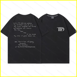 Gn Taylor Swift TTPD Bộ thi sĩ bị tra tấn Vải Cosplay 3D mùa hè Áo thun Anime tay ngắn hàng đầu NG