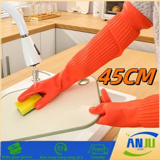 Găng Tay Cao Su Đa Năng Dài, Chống Thấm Nước, Bảo Vệ Tay Khi Rửa Chén và Dọn Nhà