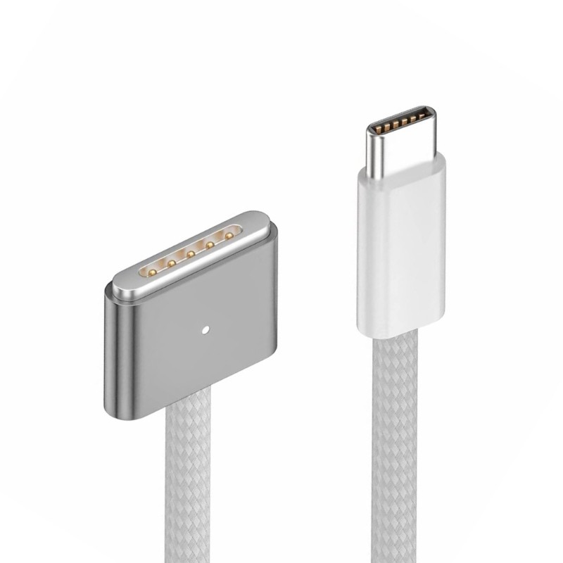 Kikin Hiệu Quả 140W USB C Sang Từ 3 Cáp Sạc Từ Tính Cho Laptop Có Đèn Báo LED