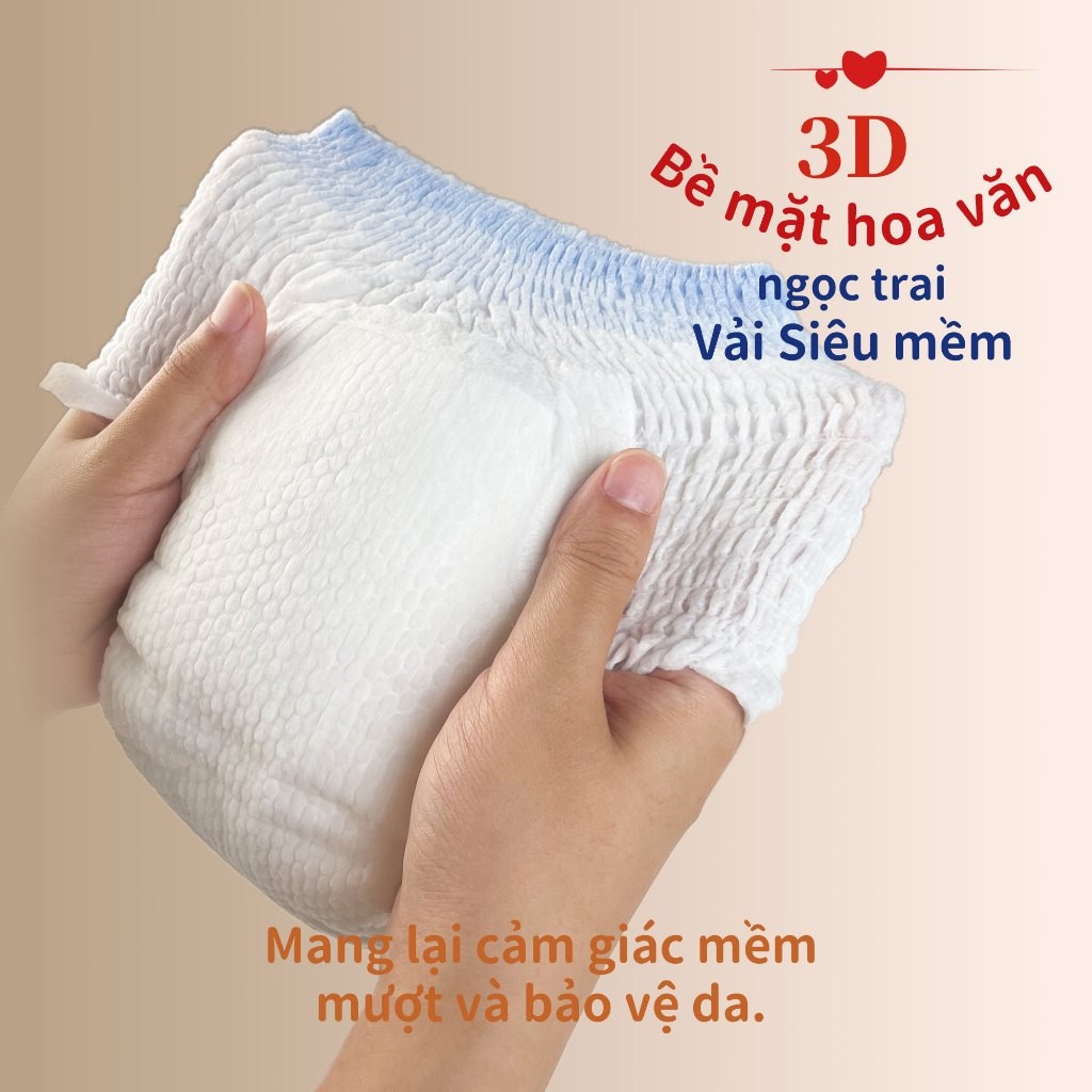 [Combo 2] Tã/Bỉm Quần Cao Cấp Aiwibi Chuyên Ban Đêm Ultimate Comfort Gói Lớn M48/L44/XL40/XXL36
